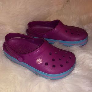 Purple Crocs
